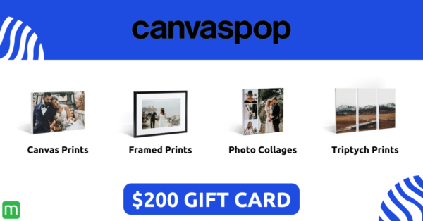 Enter to win a $200 Photo Print Gift Card from Canvaspop