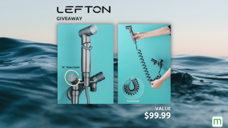 Two picture of a Lefton (brand) spray faucet