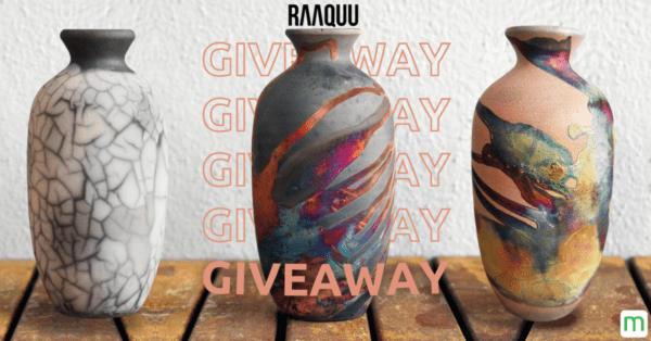 Enter to win a Koban Ceramic Raku Vase from Raaquu