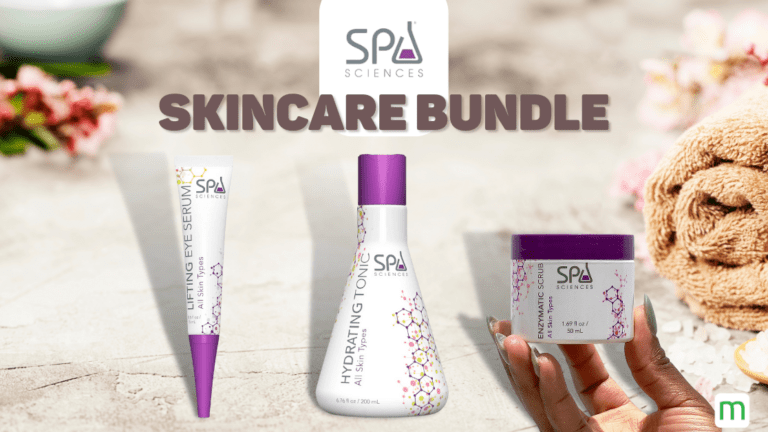Three Spa Sciences skincare products