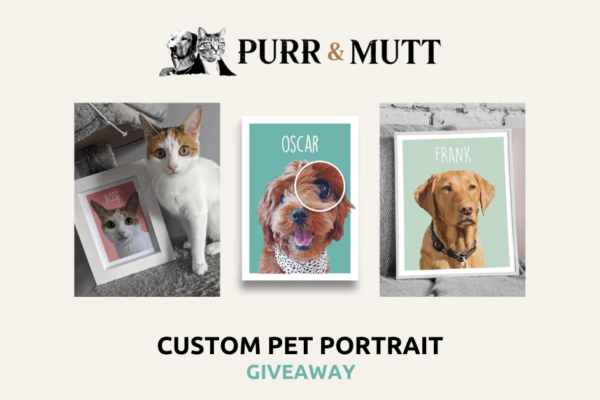 [ENDED] Enter to win a Custom 12×16 Inch Pet Portrait from Purr & Mutt