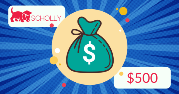 Enter for a chance to win $500 cash every week from Scholly