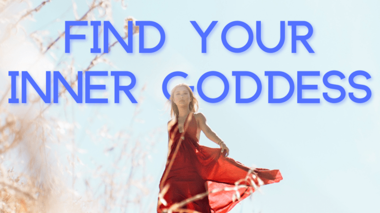 Woman wearing a red dress blowing in the wind