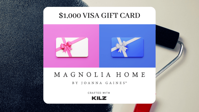 Pink and blue gift cards, $1,000 Visa Gift Card giveaway.