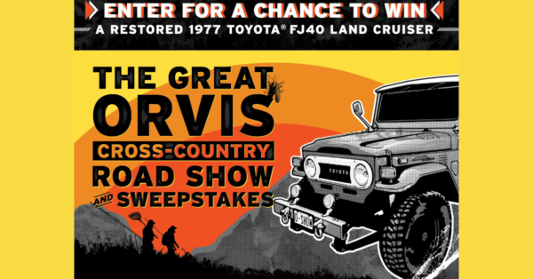 Enter to win a Restored 1977 Toyota Land Cruiser from Orvis