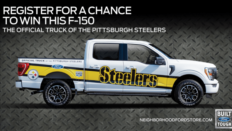 Ford F150 with Pittsburgh Steeler branding