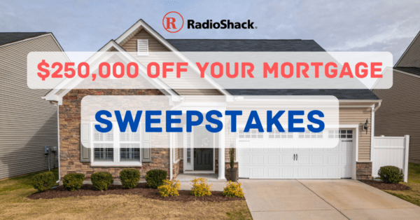 Enter to win up to $250,000 off your mortgage sweepstakes