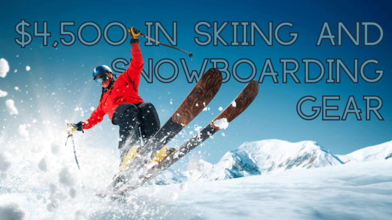 Skier hitting throwing some gnarly pow