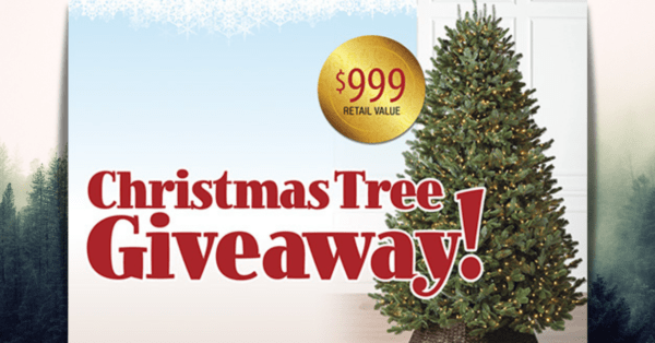 Enter to win a 6.5 foot Artificial Christmas Tree