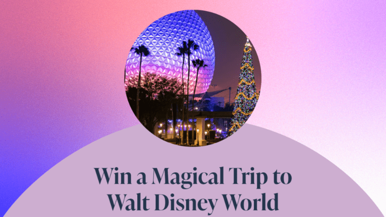 Win a magical trip to Walt Disney World giveaway.