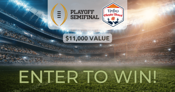 Enter to win the Vrbo Fiesta Bowl Sweepstakes