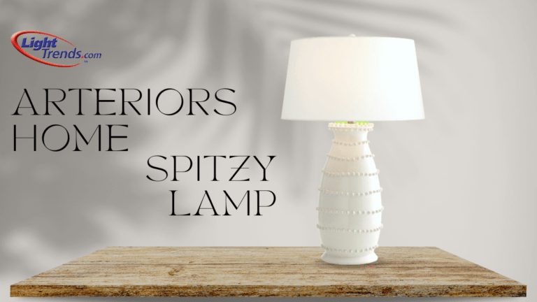 Lamp on a counter, Arteriors Home spitzy lamp giveaway