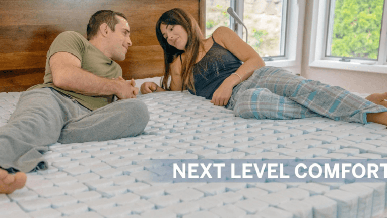 Next level comfort with this mattress and two pillows giveaway.