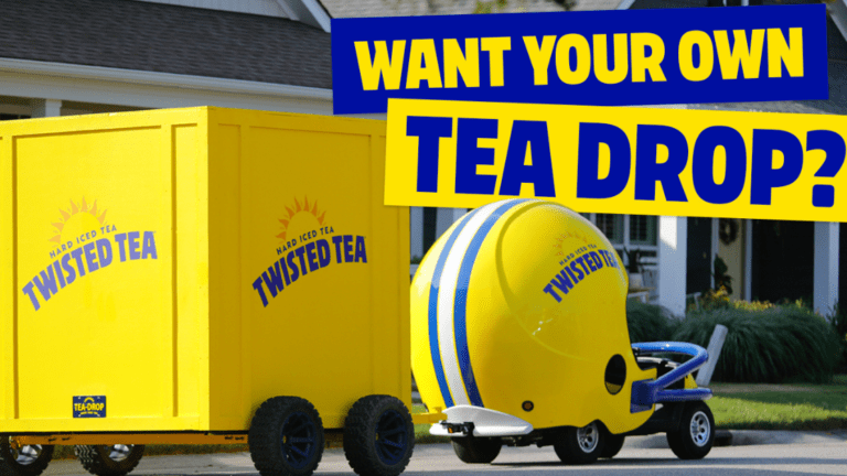 Helmet car pulling trailer, Twisted Tea giveaway.