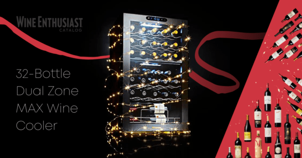 Enter to win a 32-Bottle Dual Zone MAX Wine Cooler and $500 AMEX Gift Card