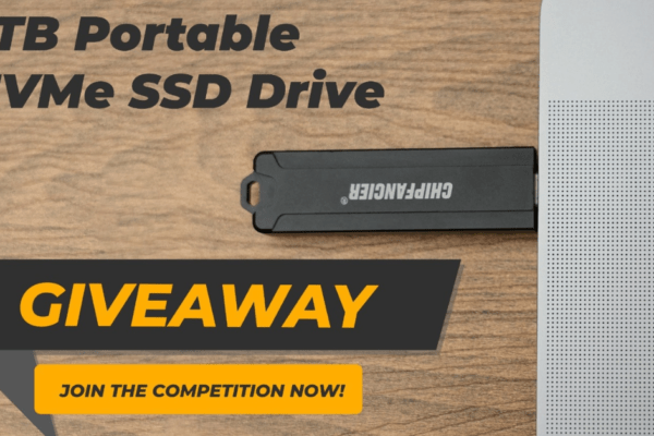 Enter to win a 2TB Portable NVMe SSD Drive
