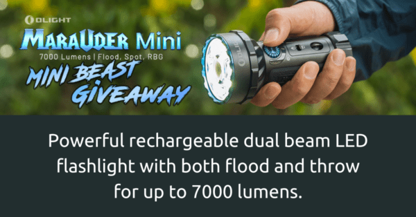 Enter to win a Marauder Mini flashlight