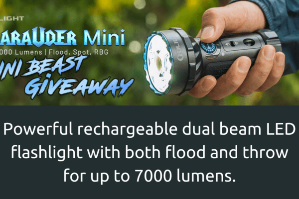 Enter to win a Marauder Mini flashlight