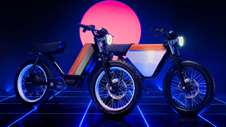 Two ONYX electric motorbikes